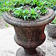 Pot garden on the stem antique antique vintage vase. Flowerpots are garden. Decor concrete Azov Garden. My Livemaster. Фото №5