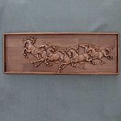 Для дома и интерьера handmade. Livemaster - original item Panels of wood Horses. Handmade.