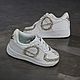 Кроссовки кастомные белые Nike Air Force унисекс ручная роспись золото. Кроссовки. Olgavolgoart. Роспись одежды и обуви. Кастом. Ярмарка Мастеров.  Фото №5