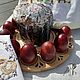 Пасхальная подставка для 12 яиц и кулича из дерева - массив ясеня. Пасхальные сувениры. АртКонцепт. Ярмарка Мастеров.  Фото №5