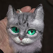 Украшения handmade. Livemaster - original item Decoration: cat with green eyes. Handmade.