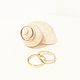 Order SEA GOLD set of 3 rings diameter 17 mm. PARADISO Fashion Store. Livemaster. . Ring set Фото №3
