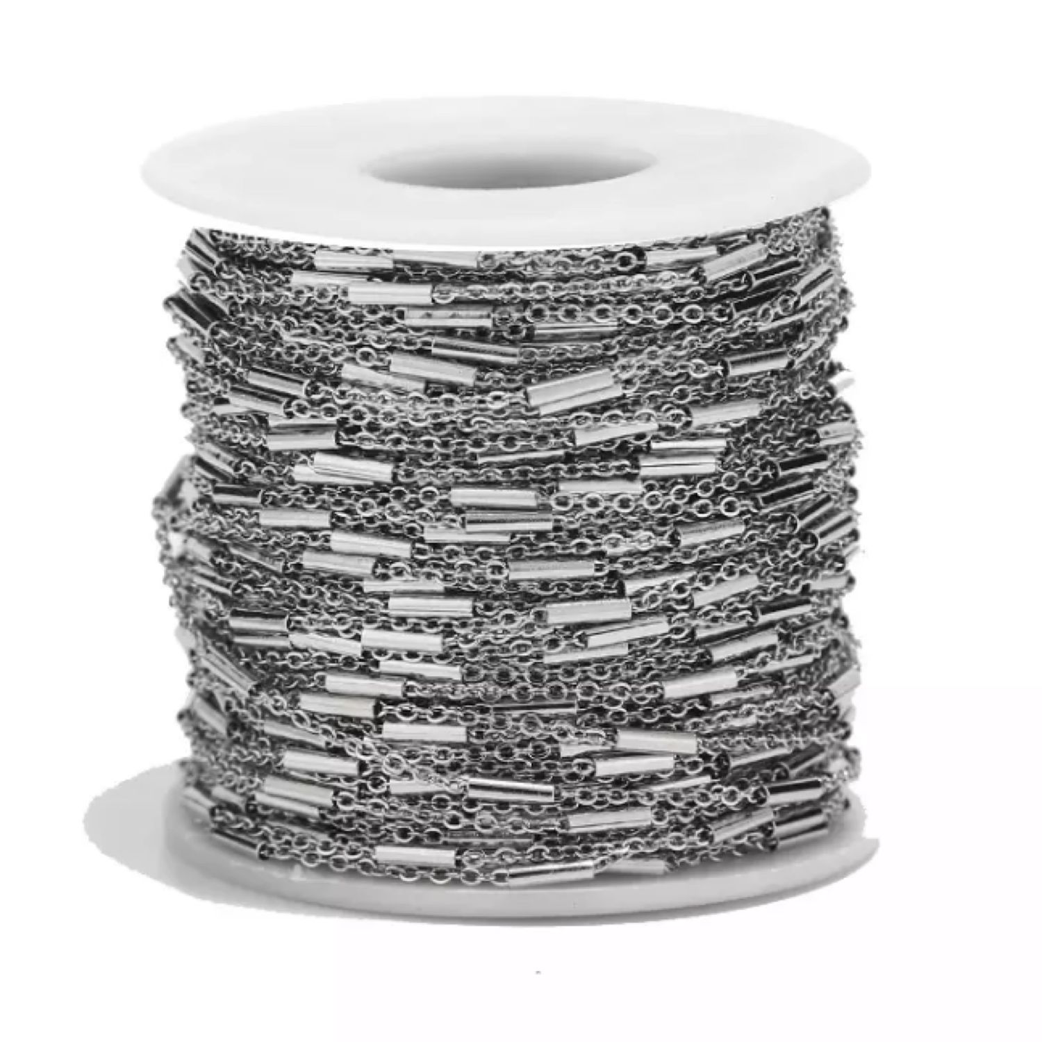 Цепь нержавеющая сталь с трубочками 50 см – купить на Ярмарке Мастеров ...