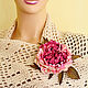 Leather flowers Luxury Peony Brooch in gift large. Brooches. flowersstyle (flowersstyle). My Livemaster. Фото №6