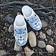 Order Felted sneakers ' Snow leopard'. shkiv. Livemaster. . Slippers Фото №3