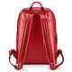 Leather backpack 'Hungary' (red). Backpacks. Russian leather Guild. My Livemaster. Фото №4