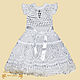 crochet baby dress snowflake, Childrens Dress, Orel,  Фото №1