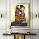 Copy of Painting of the semi-precious stones Gustav Klimt The Kiss, Pictures, St. Petersburg,  Фото №1