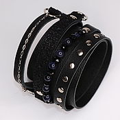 Украшения handmade. Livemaster - original item Black bracelet with beads. Gothic, Rock, Classical. Handmade.