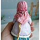 Ватная игрушка на Масленицу Юленька с блинами. Елочные игрушки. Ватные игрушки Ольги Лад. Ярмарка Мастеров.  Фото №4