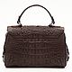Сумка женская из кожи крокодила IMA0824VK1. Классическая сумка. CrocShop товары из экзотической кожи. Интернет-магазин Ярмарка Мастеров.  Фото №2