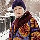 Стеганое пальто из африканского хлопка "Инжир". Пальто. by CheChulina                (Юлия). Интернет-магазин Ярмарка Мастеров.  Фото №2
