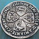 Винтаж: Антикварная тарелочка Blason Fleur de lys Lion Max le Verrier бронза. Кухонная утварь винтажная. Антиквариат и винтаж из Франции. Ярмарка Мастеров.  Фото №5