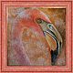 Bird oil painting Flamingo painting on potali. Pictures. Kind paintings by Irina Belozerova. My Livemaster. Фото №5