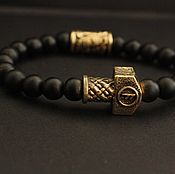 Украшения handmade. Livemaster - original item Mens bracelets made of stone - the Hammer of Thor. Handmade.