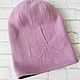 Women's beanie hat made of Merino wool. Caps. Needlework Elena Karpachova. Online shopping on My Livemaster.  Фото №2