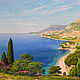 Painting 'Cote d'Azur' 58 x 90 cm, Pictures, Rostov-on-Don,  Фото №1