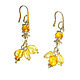 Amber earrings Dolls with amber earrings, amber stones. Earrings. BalticAmberJewelryRu Tatyana. My Livemaster. Фото №5
