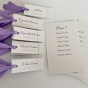 Свадебные приглашения (карточка и конверт из кальки) с золотом поталь