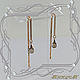 Earrings 'Briolet-broach' gold 585, Rauch-Topaz. Earrings. MaksimJewelryStudio. My Livemaster. Фото №6