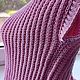 Вязаный топ из хлопка женский  розовый холодный оттенок рисунок ажур. Топы. AccessoriesWool мягко и комфортно. Ярмарка Мастеров.  Фото №14