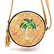 Bags: Eco bag women's round with palm cork handmade, Classic Bag, Moscow,  Фото №1