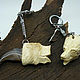 Order Key chain with bear claw 5-7 media head of the bone of mammoth. Urbanstyle. Livemaster. . Key chain Фото №3