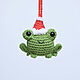 Christmas tree frog toys, Christmas frog Christmas tree decoration, , Moscow,  Фото №1