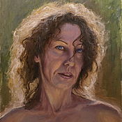 Картины и панно handmade. Livemaster - original item Female portrait oil.. Handmade.