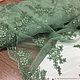-50% Кружево кордовое на сетке фисташковое с фестонами арт. 14-1341. Ткани. TESSUTI-KAZAN-2 (Итальянские ткани). Интернет-магазин Ярмарка Мастеров.  Фото №2