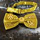 Bow tie 2 colors in steampunk style 