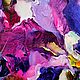 Картина маслом цветы абстракция Фиолетовые цветы. Картины. Картины Наталии и Елены (NataLenaArt). Ярмарка Мастеров.  Фото №5