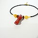 Necklace made of amber and coral N-105. Necklace. Amber shop (vazeikin). Online shopping on My Livemaster.  Фото №2