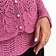 Set of women's jacket and top Delicate fuchsia, hand-knitted, half-wool. Sweater Jackets. SIBERIA COOL (knitting & painting) (Siberia-Cool). My Livemaster. Фото №4