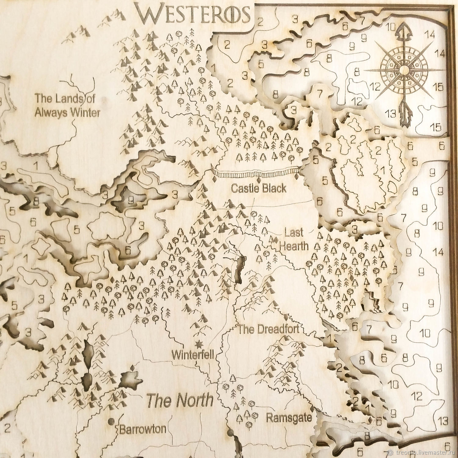 Map of Westeros, Game of Thrones, a Song of ice and fire – купить на ...