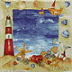 10pc napkins decoupage old lighthouse in the children's sandbox, Napkins for decoupage, Moscow,  Фото №1