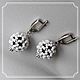 Earrings with agate braided beads, Earrings, Smolensk,  Фото №1