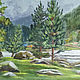 Oil painting Altai, Biya, Pictures, Zhukovsky,  Фото №1