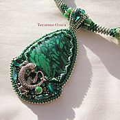 Украшения handmade. Livemaster - original item Necklace: Fairy forest (lizard pendant). Handmade.