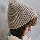 Вязаная шапочка из шерсти с кашемиром. Шапки. Марина (Knitted Comfort). Ярмарка Мастеров.  Фото №6