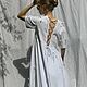 Платье со шнуровкой на спине, белое, хлопок 100%, Платья, Санкт-Петербург,  Фото №1