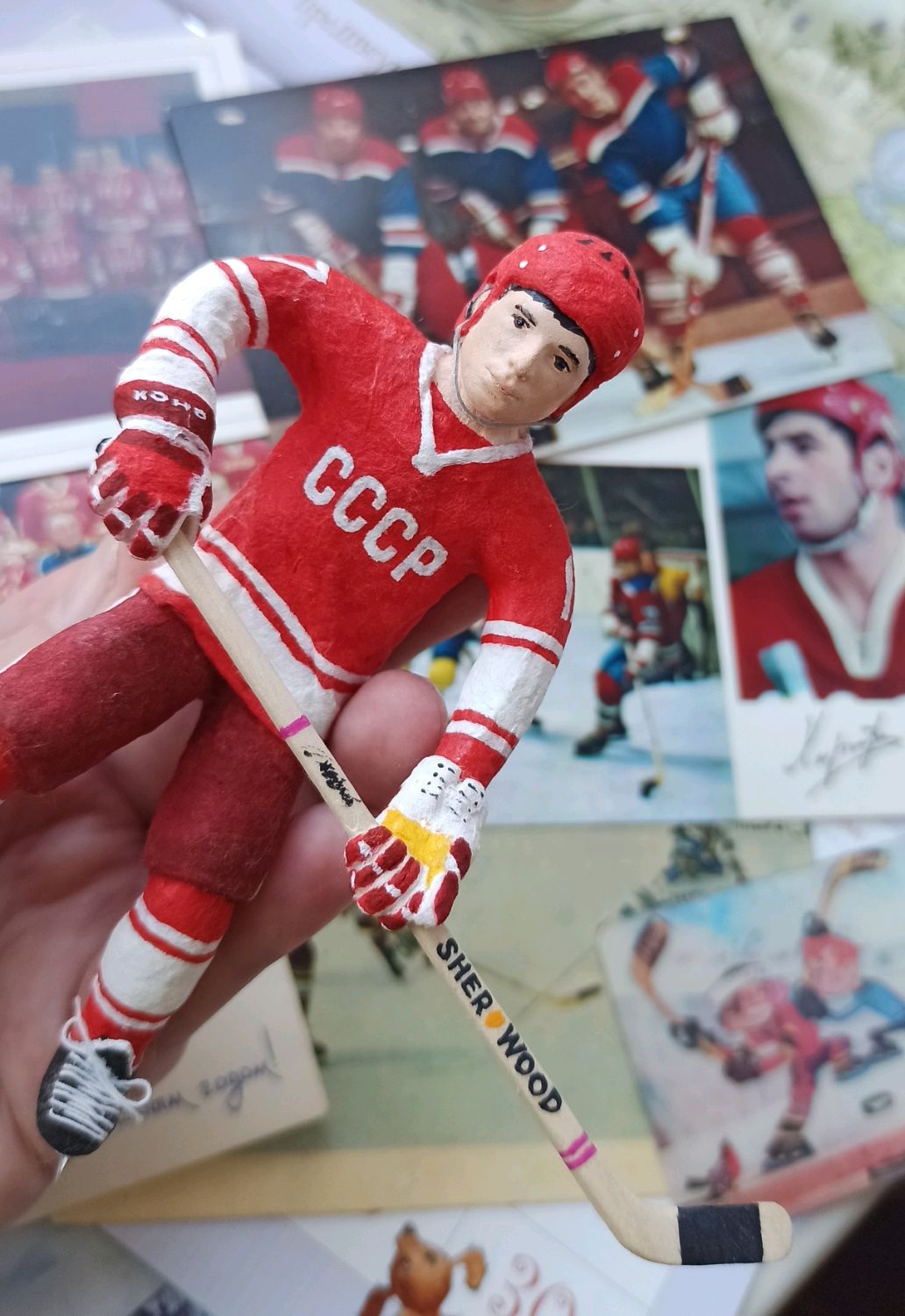 Авторская ватная игрушка "Хоккеист"! в интернет-магазине на Ярмарке ...