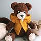 Barney bear, a knitted toy. Stuffed Toys. The colorful world. My Livemaster. Фото №5