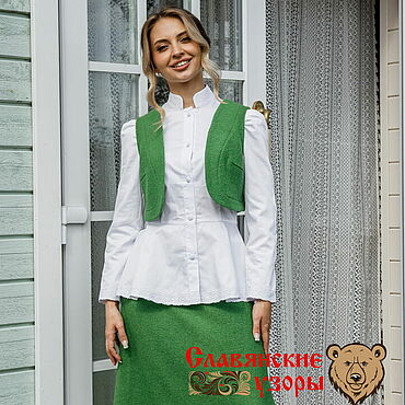 Одежда ручной работы. Ярмарка Мастеров - ручная работа Болеро зелёное. Handmade.