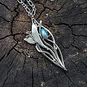 Triquetra pendant with Hawkeye triquetra amulet talisman charm