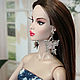 Серьги-бабочки голубые и розовые. Одежда для кукол. DIVA-boutique. Интернет-магазин Ярмарка Мастеров.  Фото №2