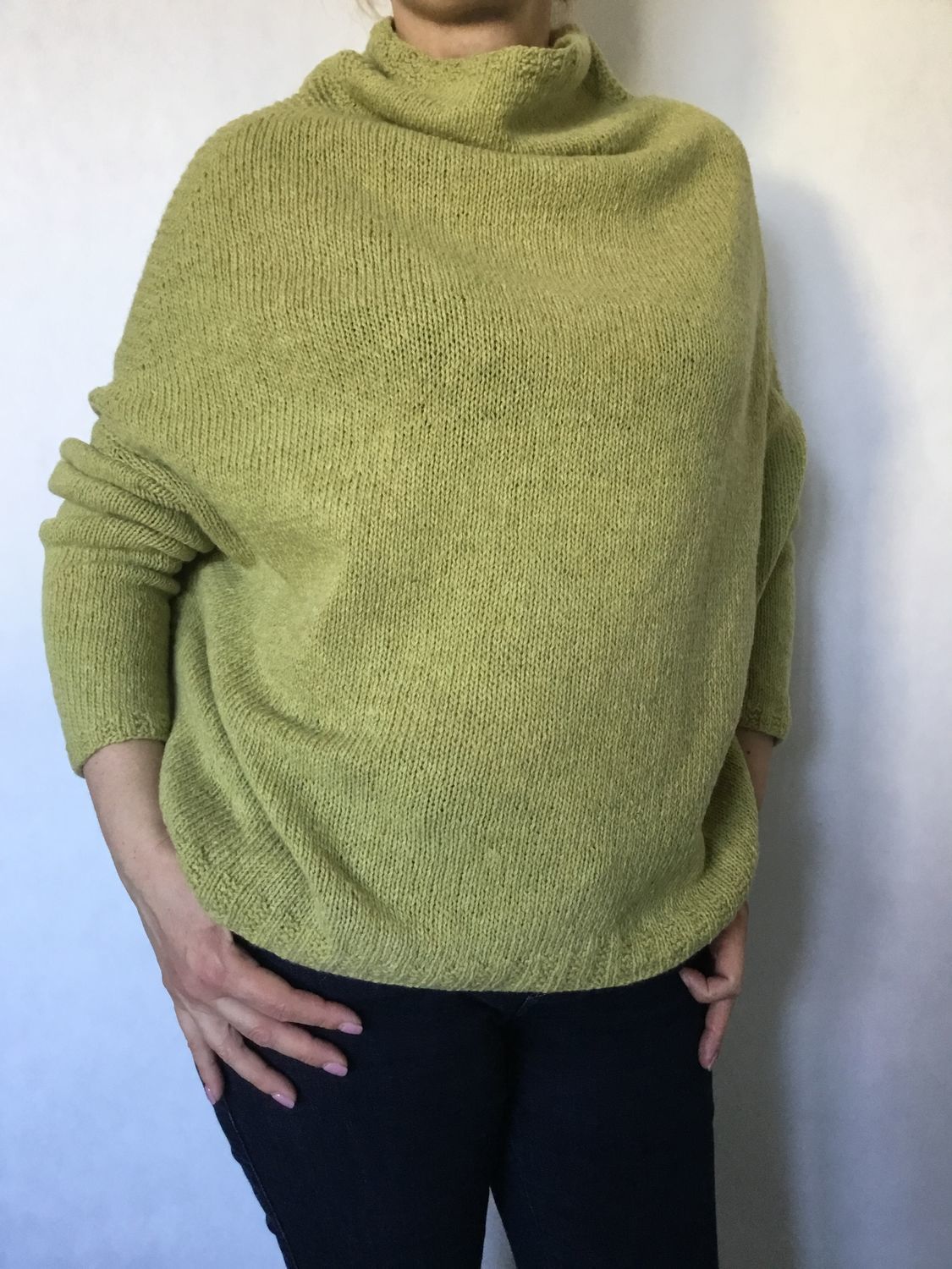 Cocoon свитер зеленый