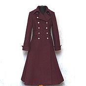 Одежда handmade. Livemaster - original item Long winter coat with a wide skirt, wool. Handmade.