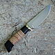 Knife 'Stafford' 95h18 birch bark. Knives. Artesaos e Fortuna. Online shopping on My Livemaster.  Фото №2