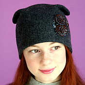Аксессуары handmade. Livemaster - original item Felted hat female. Handmade.